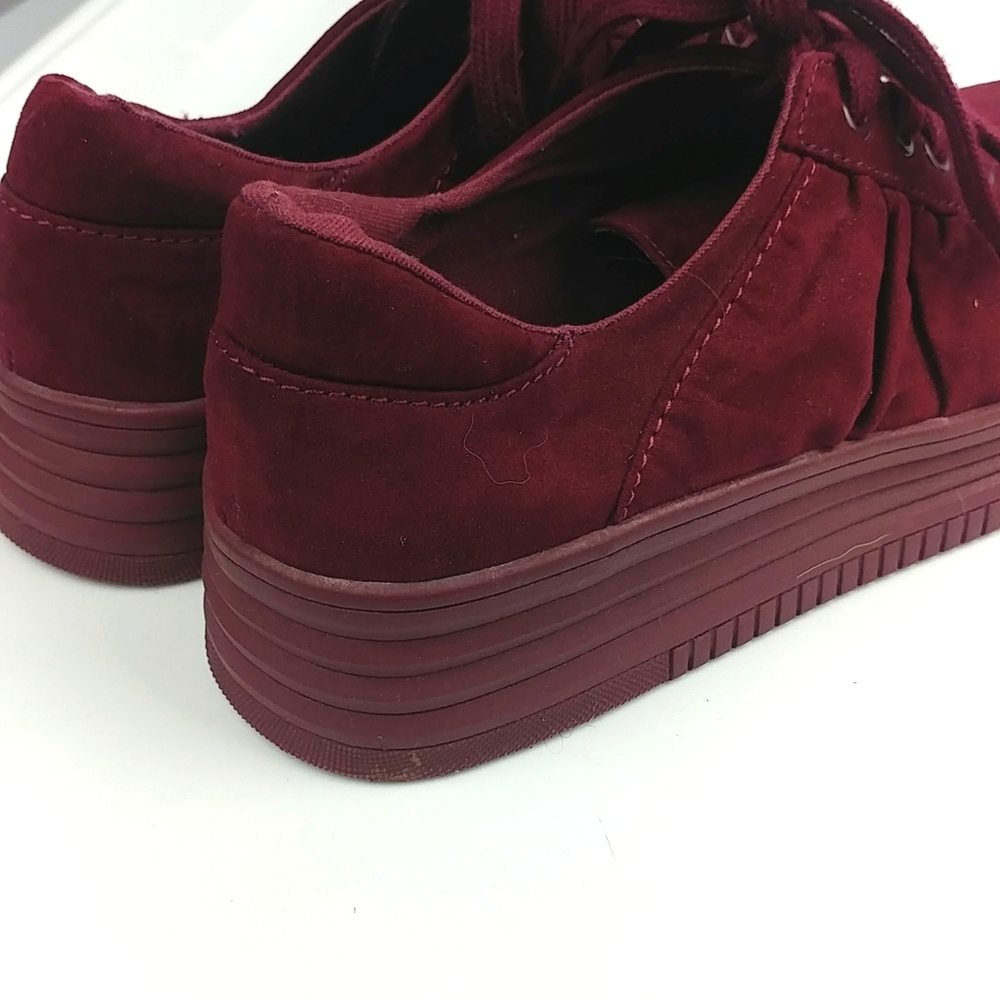 💚3/$25 Rocket Dog Women's Burgundy Platform Sneakers - Picture 3 of 3